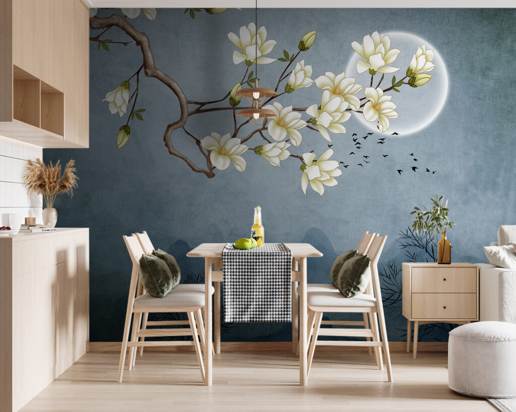 Fiori bianchi e luna — ambiente 3