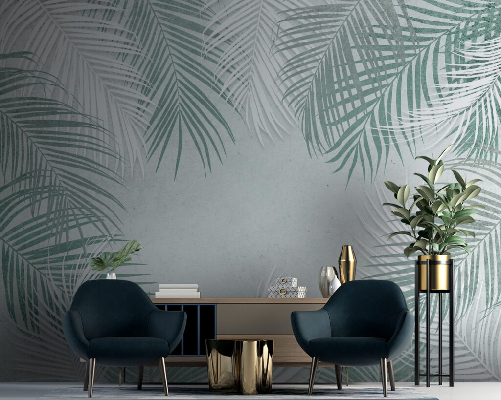 Palme su fondo chiaro — ambiente 4