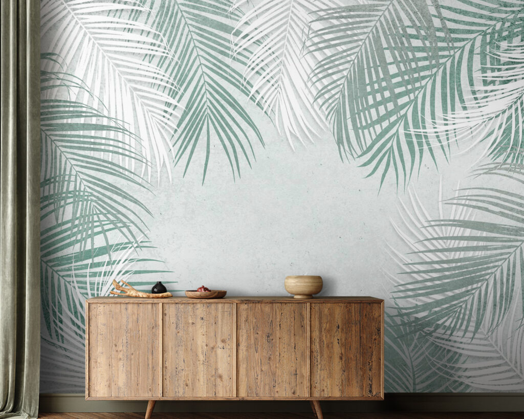 Palme su fondo chiaro — ambiente 5