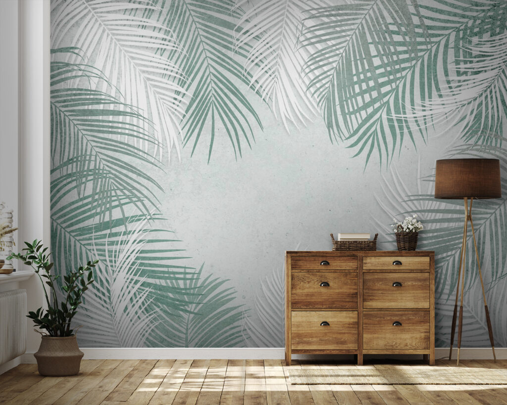 Palme su fondo chiaro — ambiente 8