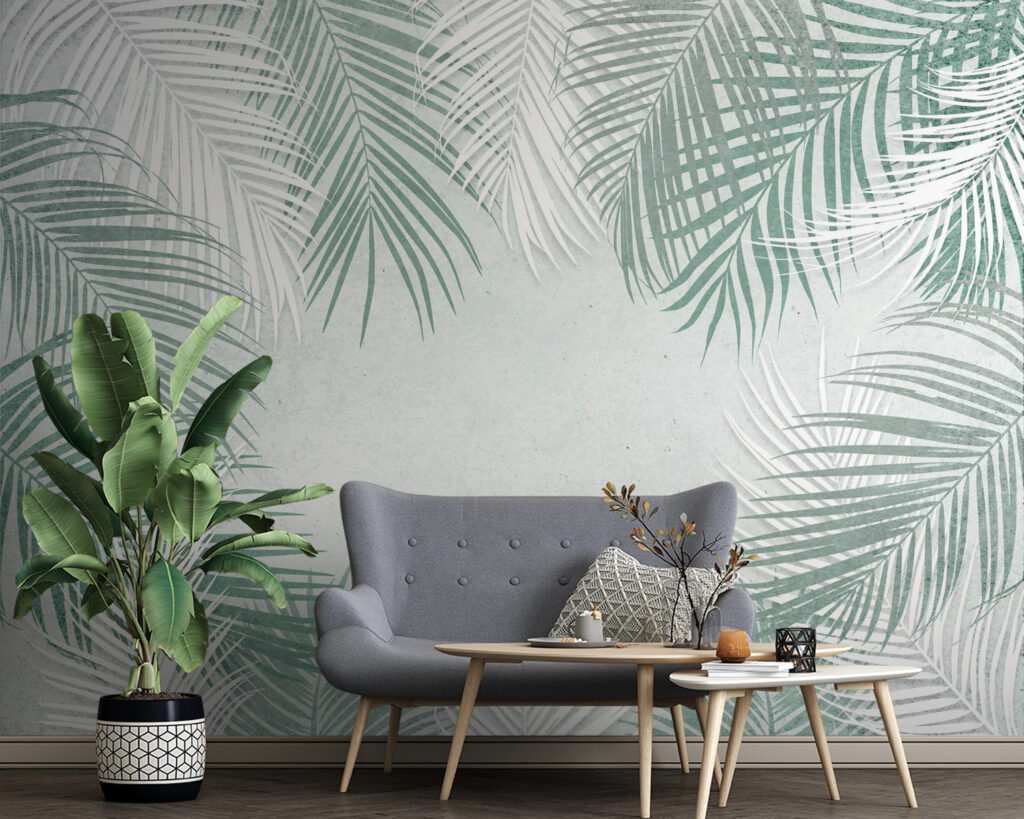 Palme su fondo chiaro — ambiente 7
