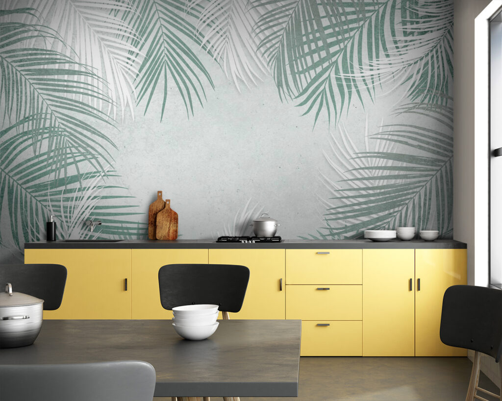 Palme su fondo chiaro — ambiente 1