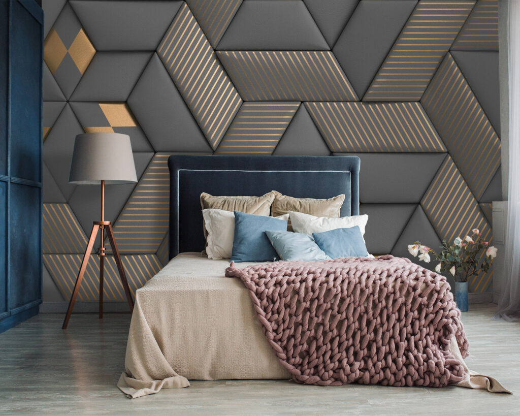 Cubi scuri, costole dorate — ambiente 4