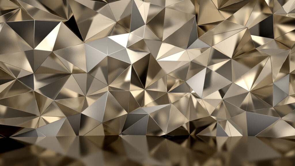 Sfaccettature dorate riflesse — design completo