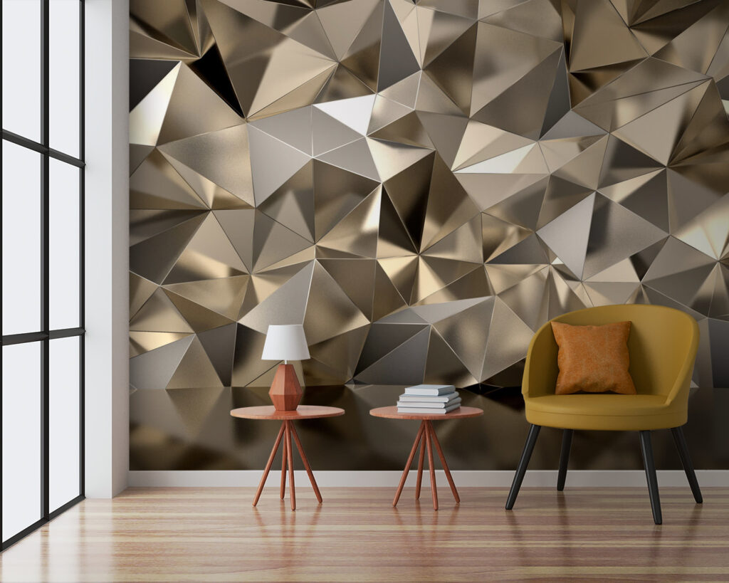 Sfaccettature dorate riflesse — ambiente 5