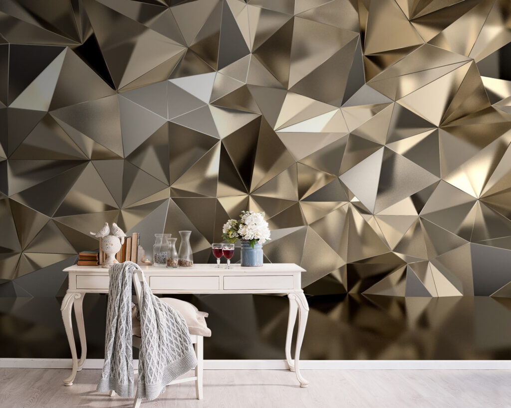 Sfaccettature dorate riflesse — ambiente 1