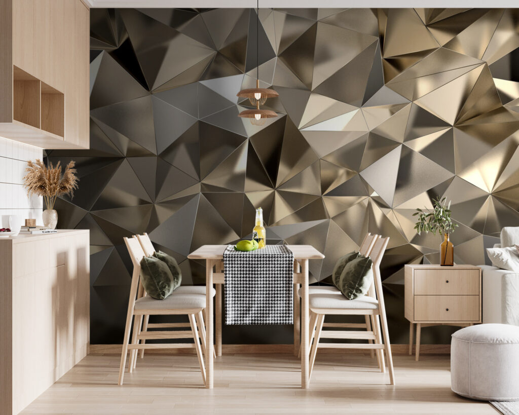 Sfaccettature dorate riflesse — ambiente 8