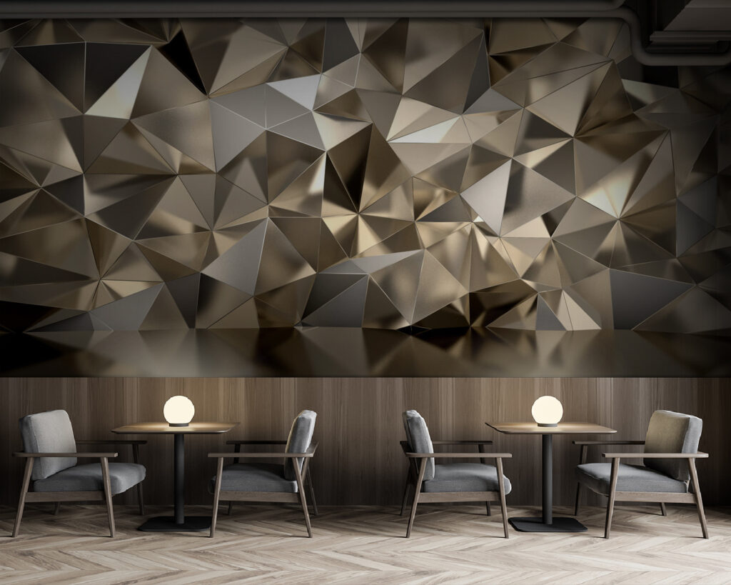 Sfaccettature dorate riflesse — ambiente 9