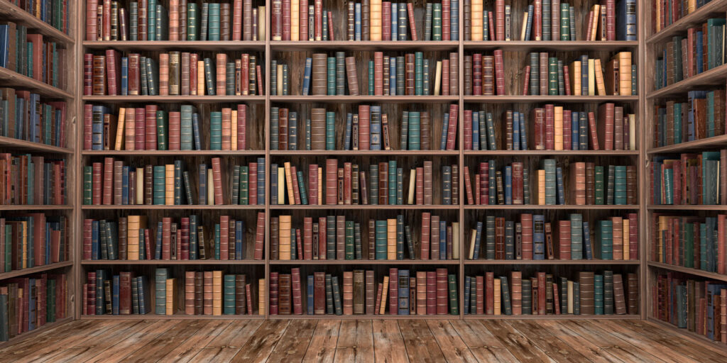 Scaffali di libri — design completo