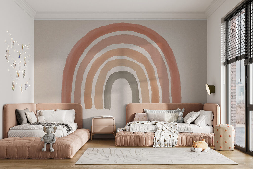 Arcobaleno caldo ad acquerello — ambiente 3