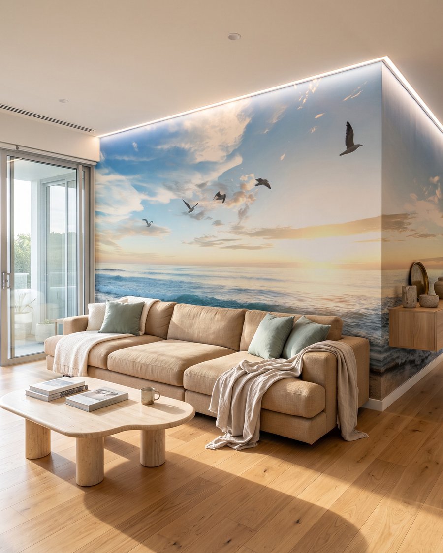 Uccelli sopra il mare — ambiente 4