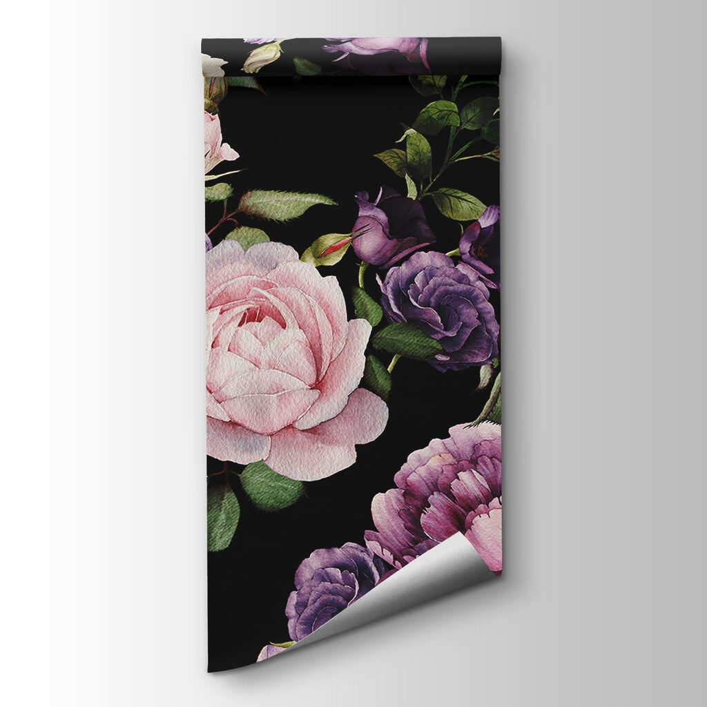 Rose su fondo nero — vista del prodotto