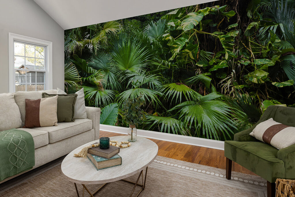 Cascata di foglie tropicali — ambiente 3