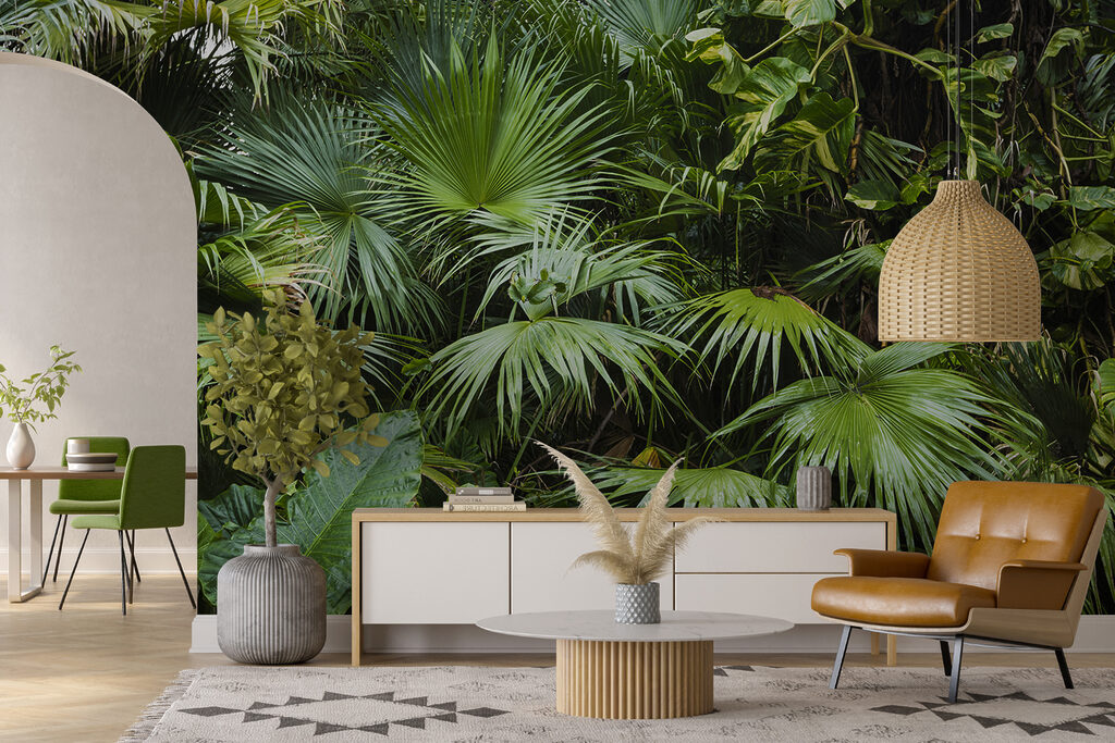 Cascata di foglie tropicali — ambiente 2