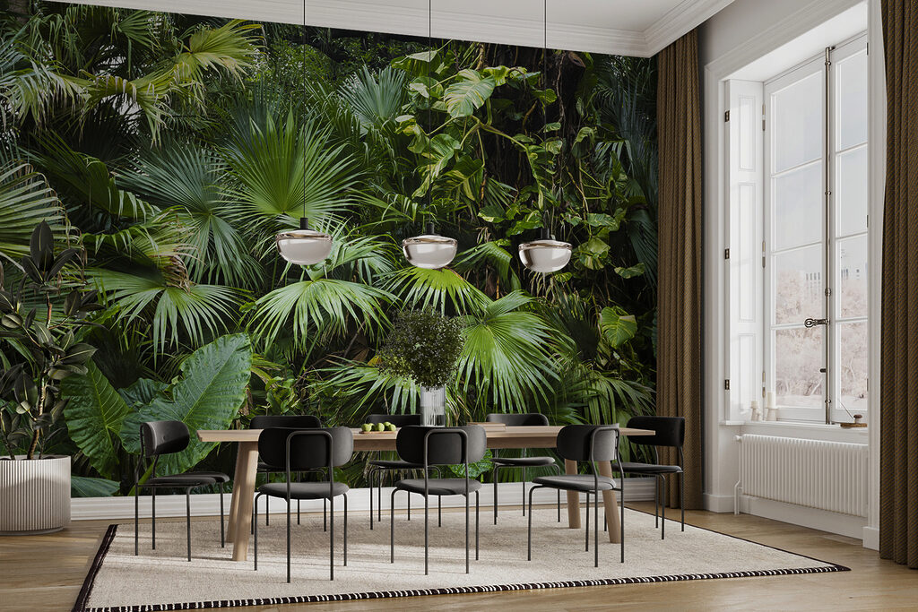 Cascata di foglie tropicali — ambiente 4