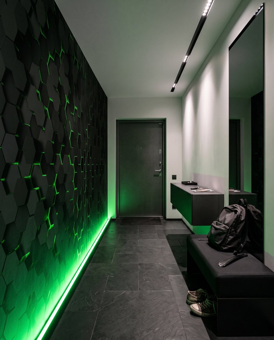 Luce tra esagoni — ambiente 7