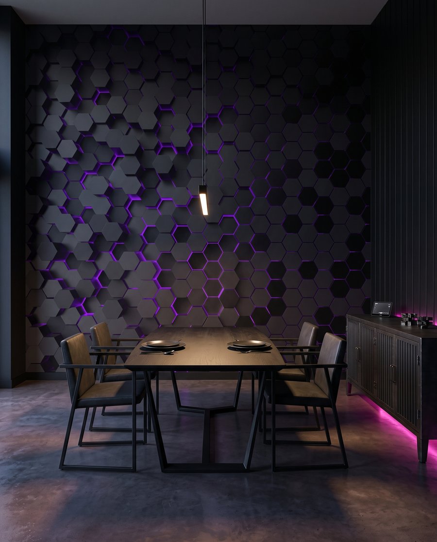 Luce tra esagoni — ambiente 6