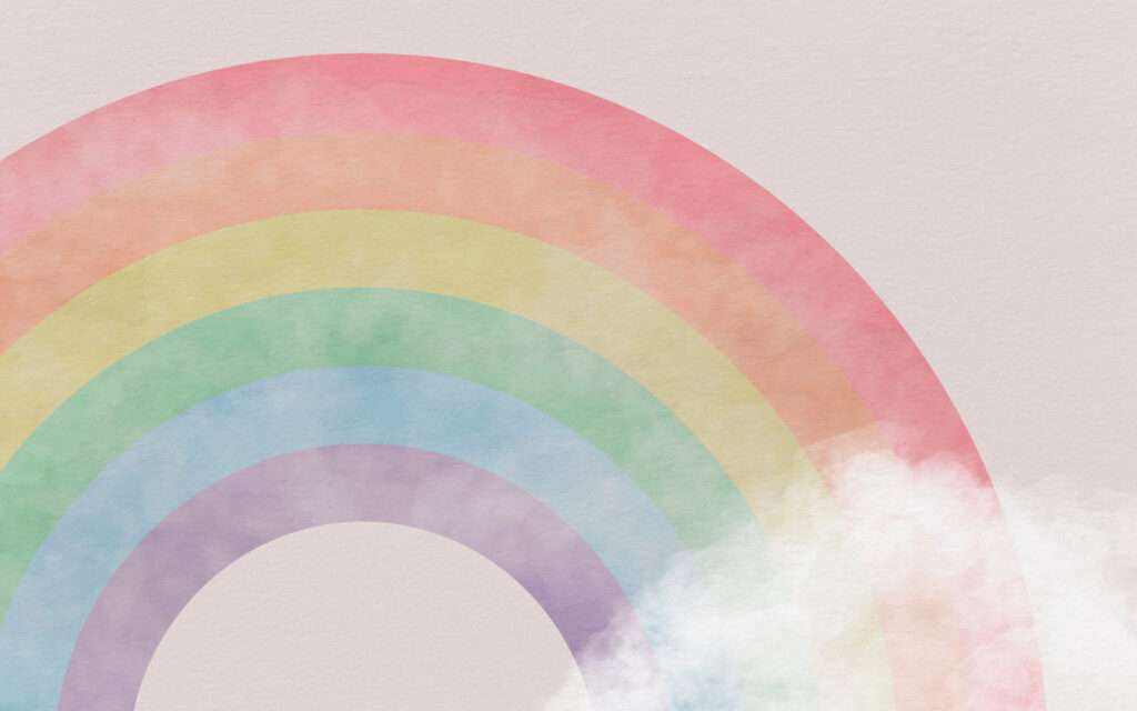 Arcobaleno ad acquerello — design completo