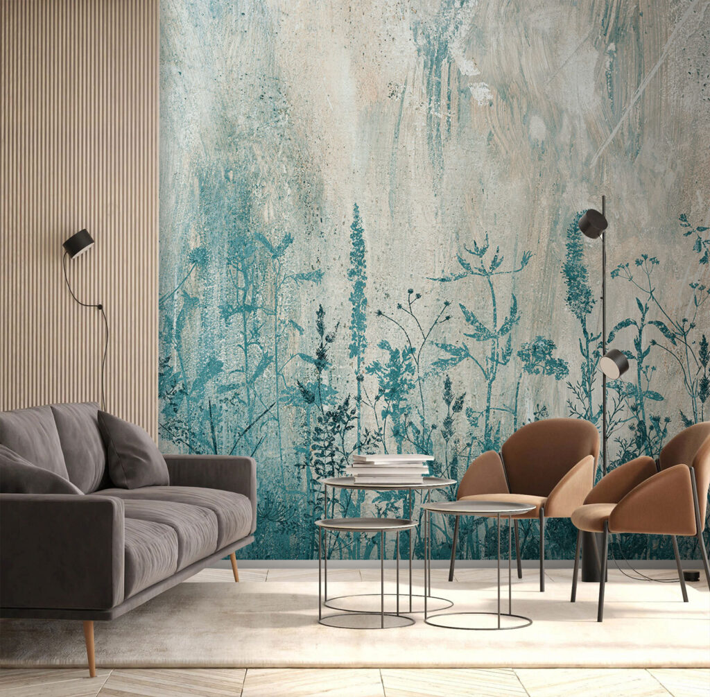 Prato turchese su bianco — ambiente 1