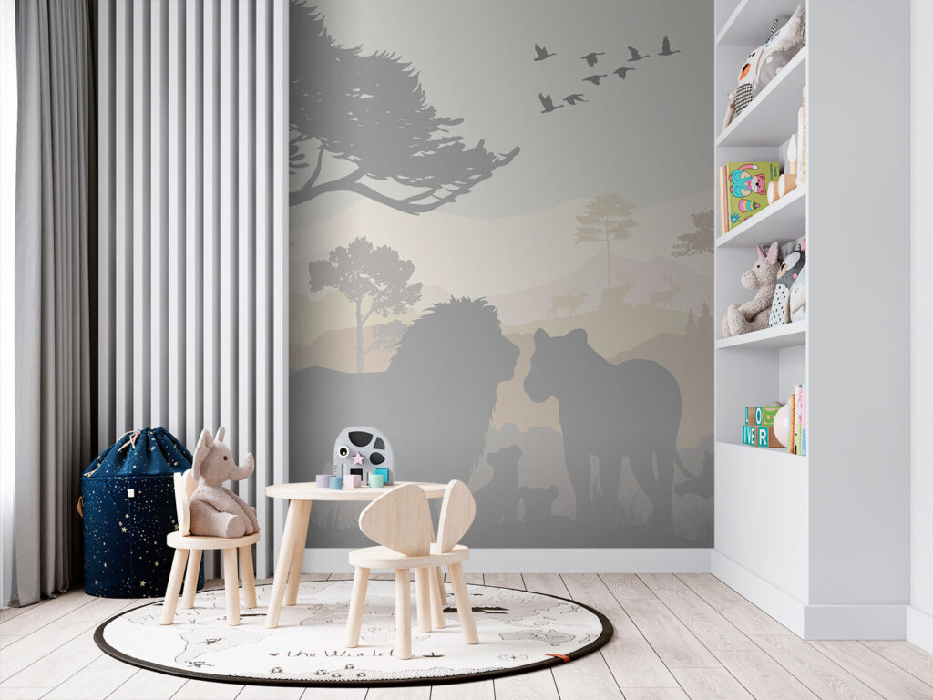 Leoni nella savana — ambiente 3