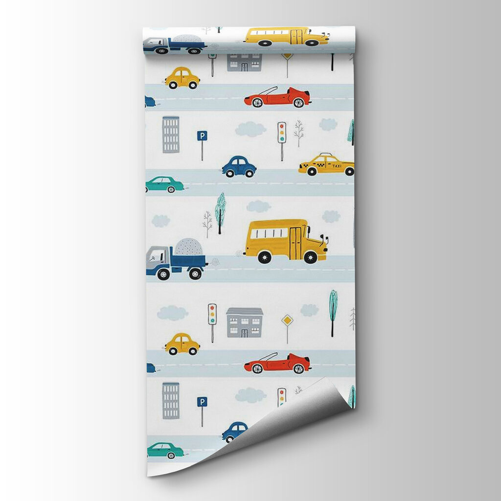 Piccole auto in fila — vista del prodotto