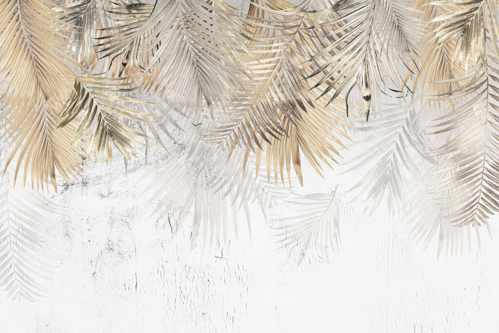 Rami di palma dorati — design completo