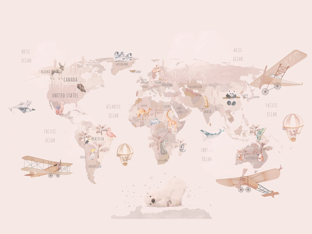 Rotte rosa sulla mappa — design completo
