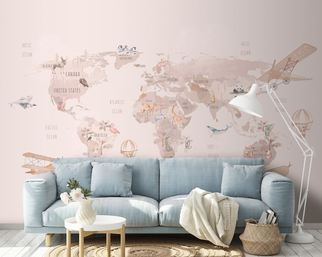 Rotte rosa sulla mappa — ambiente 2