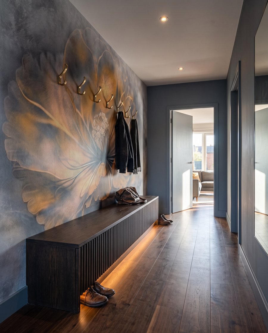Fiore in luce ambrata — ambiente 5