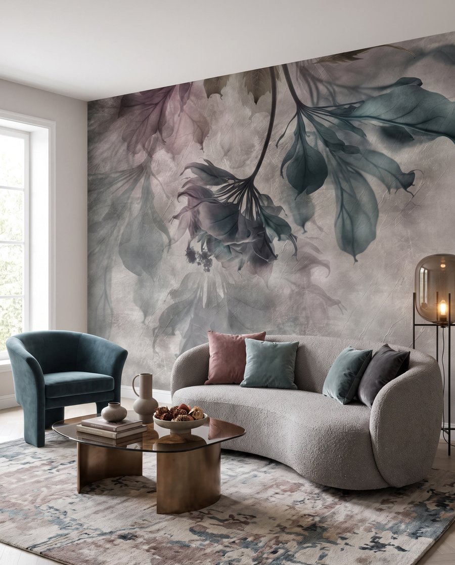Foglie in nuvole colorate — ambiente 3