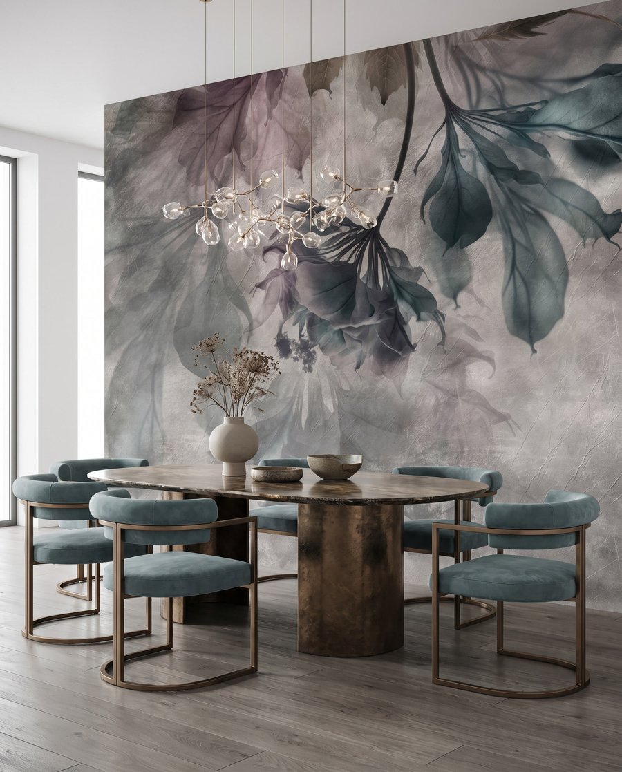Foglie in nuvole colorate — ambiente 5