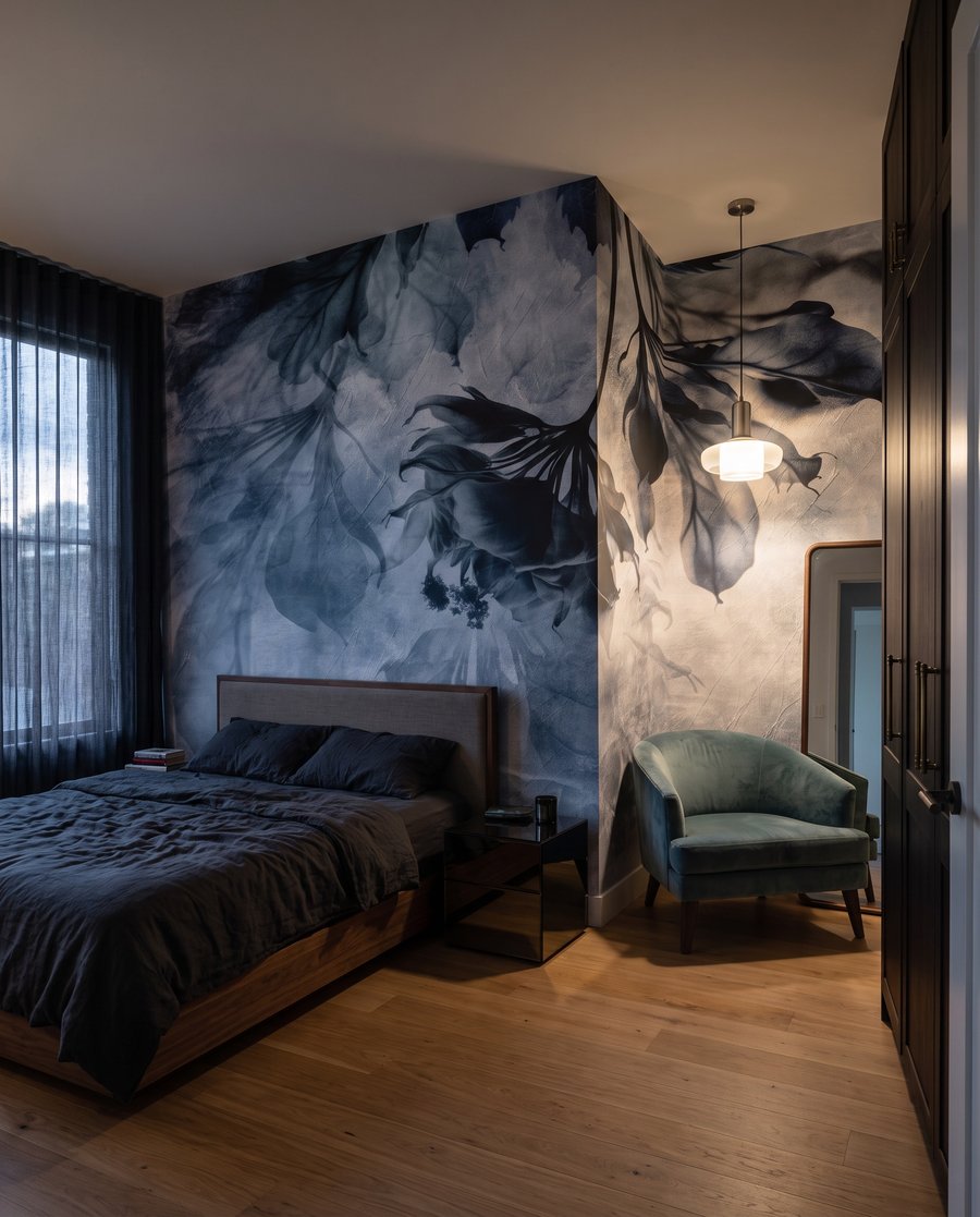 Foglie in nuvole colorate — ambiente 1