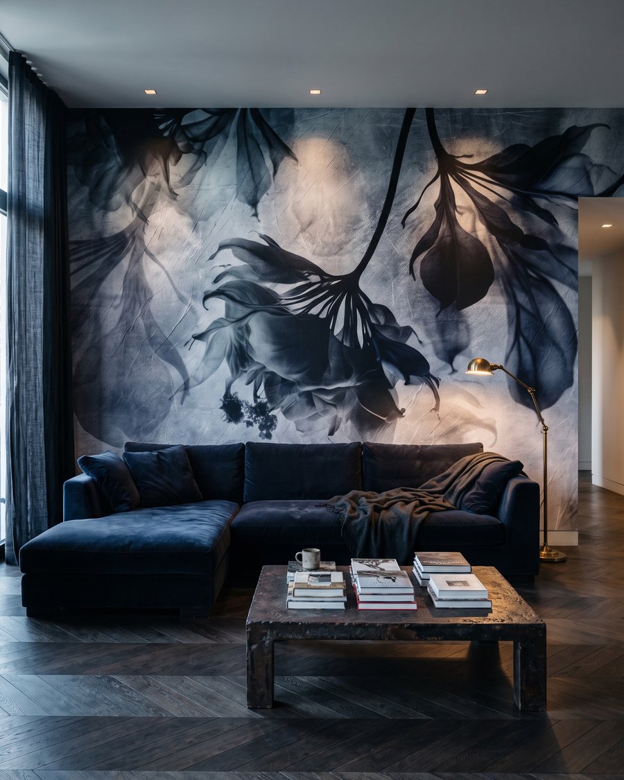 Foglie in nuvole colorate — ambiente 3