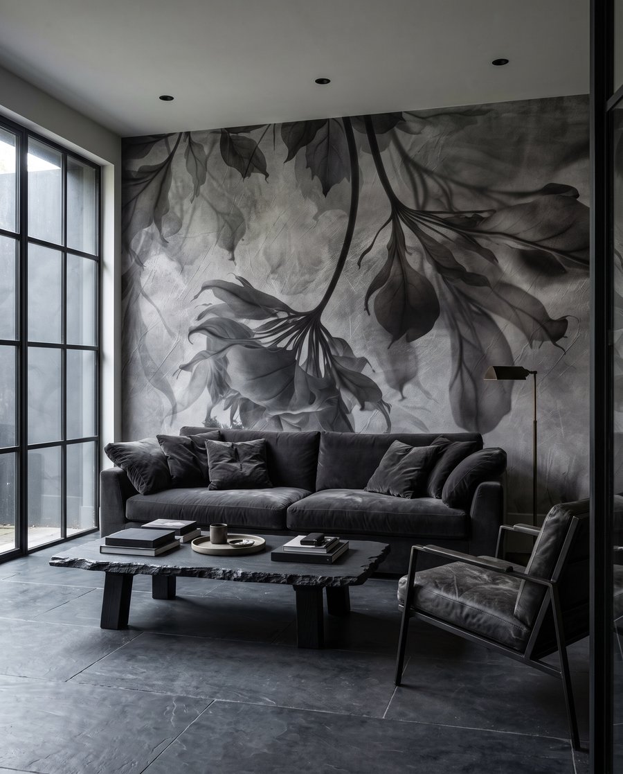 Foglie in nuvole colorate — ambiente 2