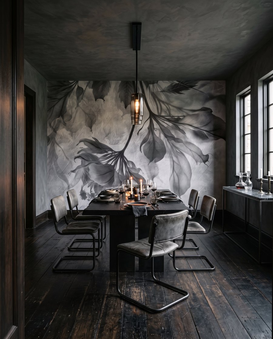 Foglie in nuvole colorate — ambiente 3