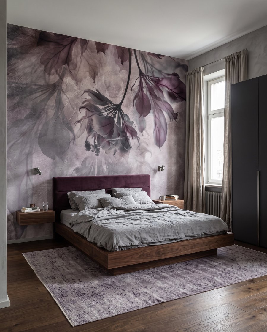 Foglie in nuvole colorate — ambiente 2