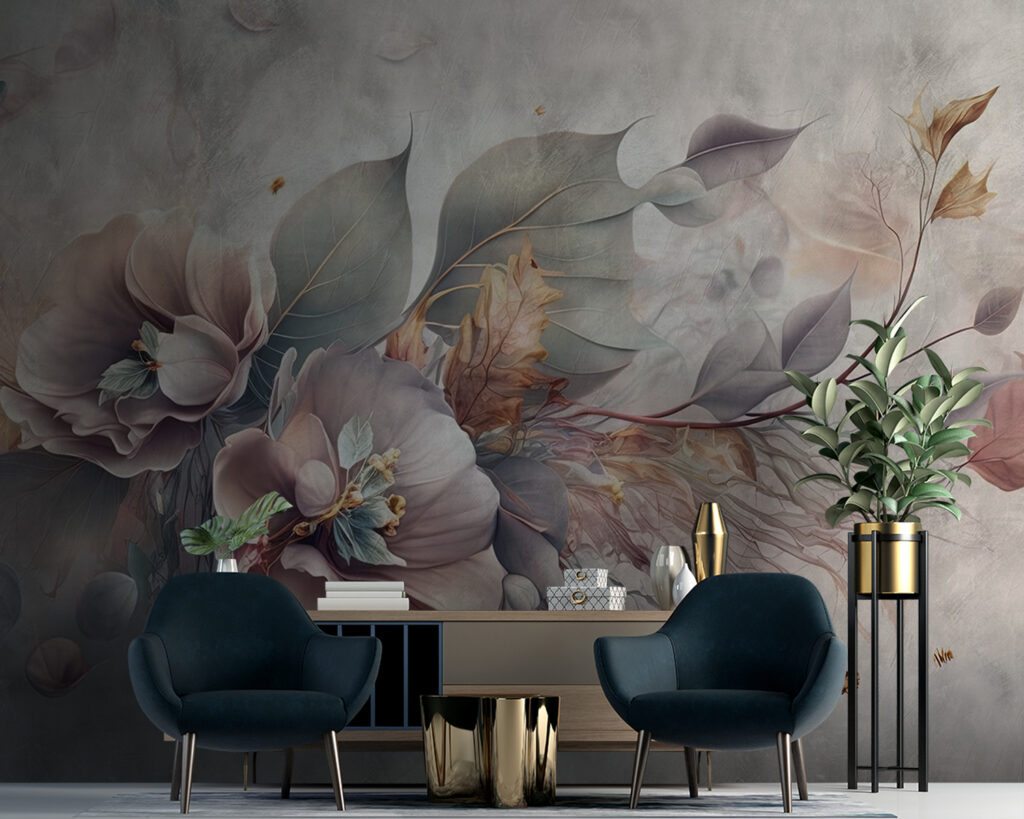 Fiori con rametti sottili in un ambiente
