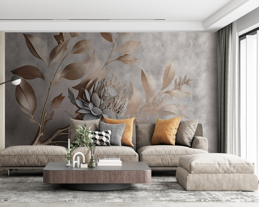 Ramo fiorito in rilievo — ambiente 1