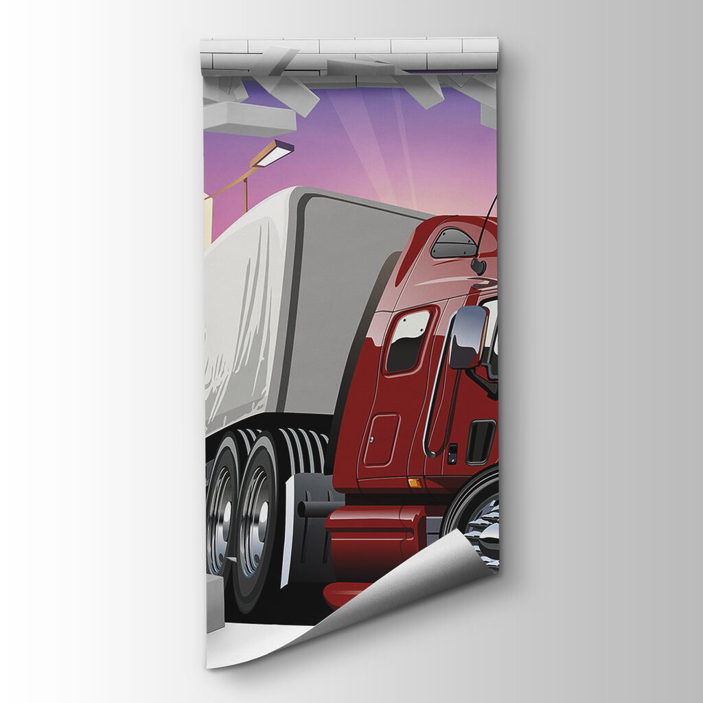 Camion attraverso il muro — vista del prodotto