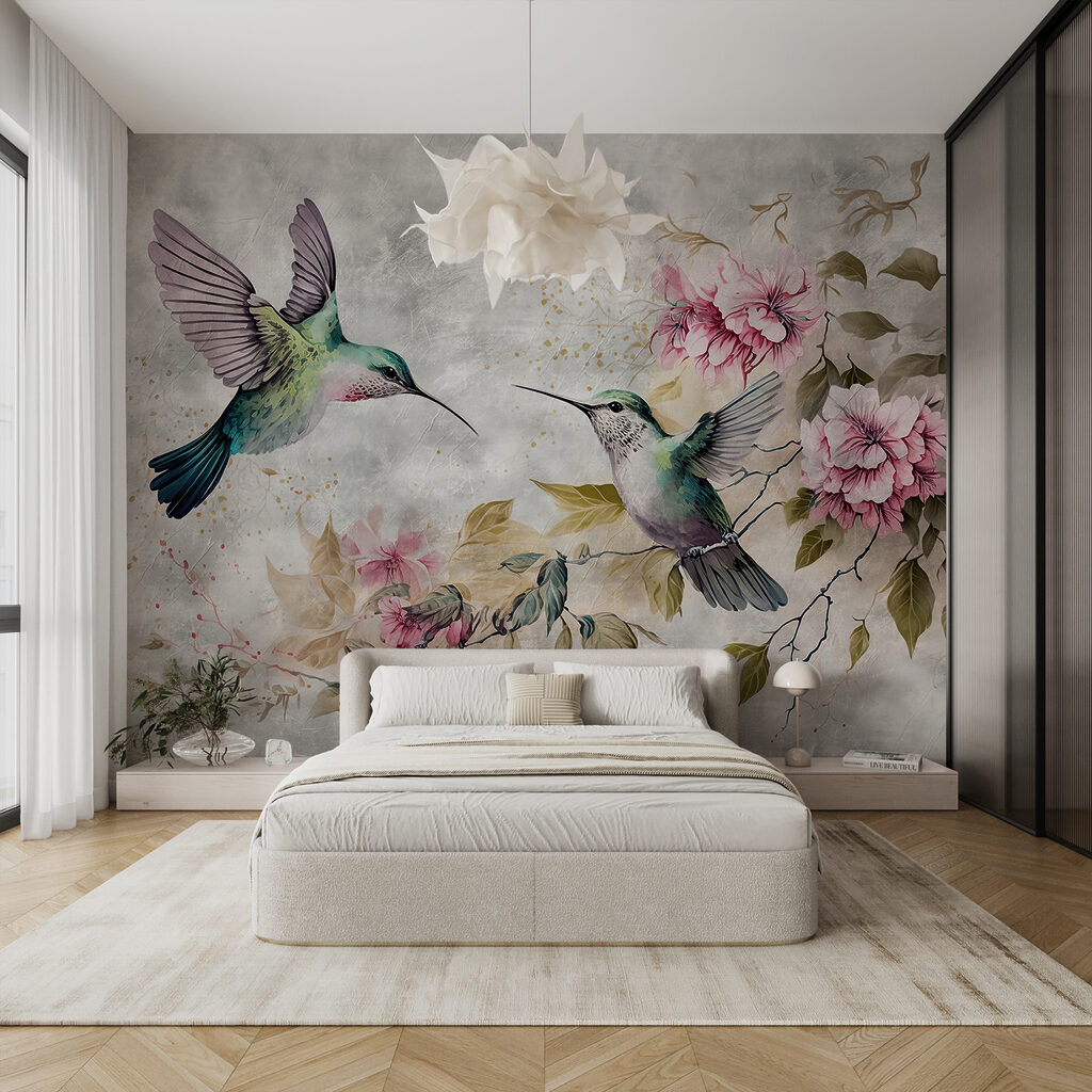 Colibrì accanto ai fiori — ambiente 4
