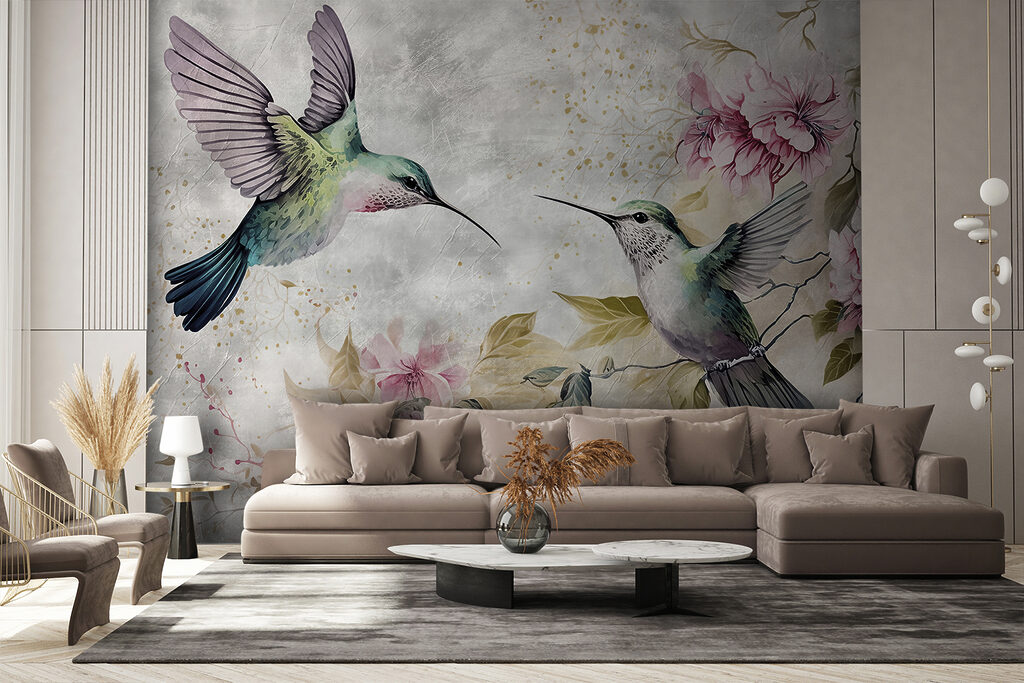 Colibrì accanto ai fiori — ambiente 5