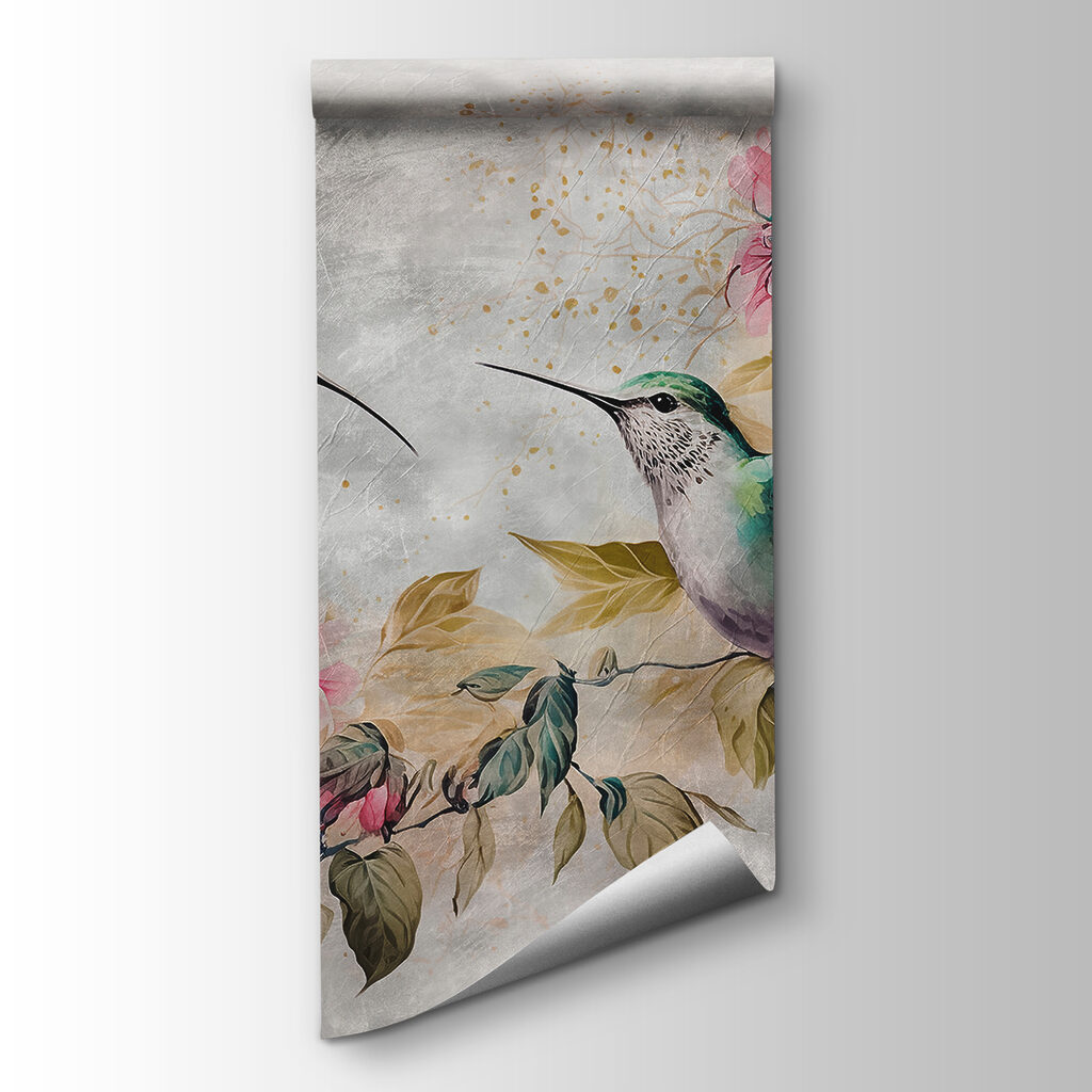Colibrì accanto ai fiori — vista del prodotto