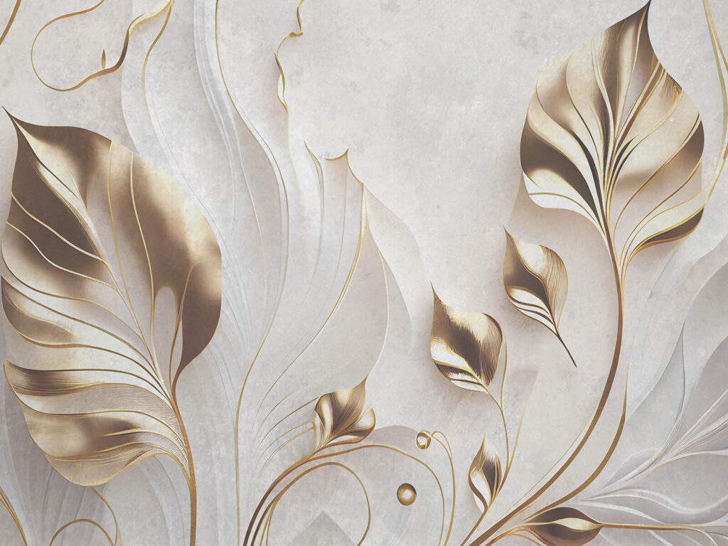 Steli curvi dorati — design completo