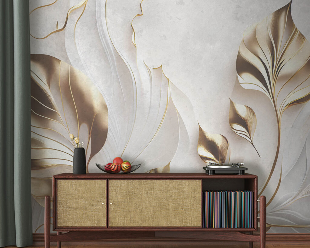 Steli curvi dorati — ambiente 2