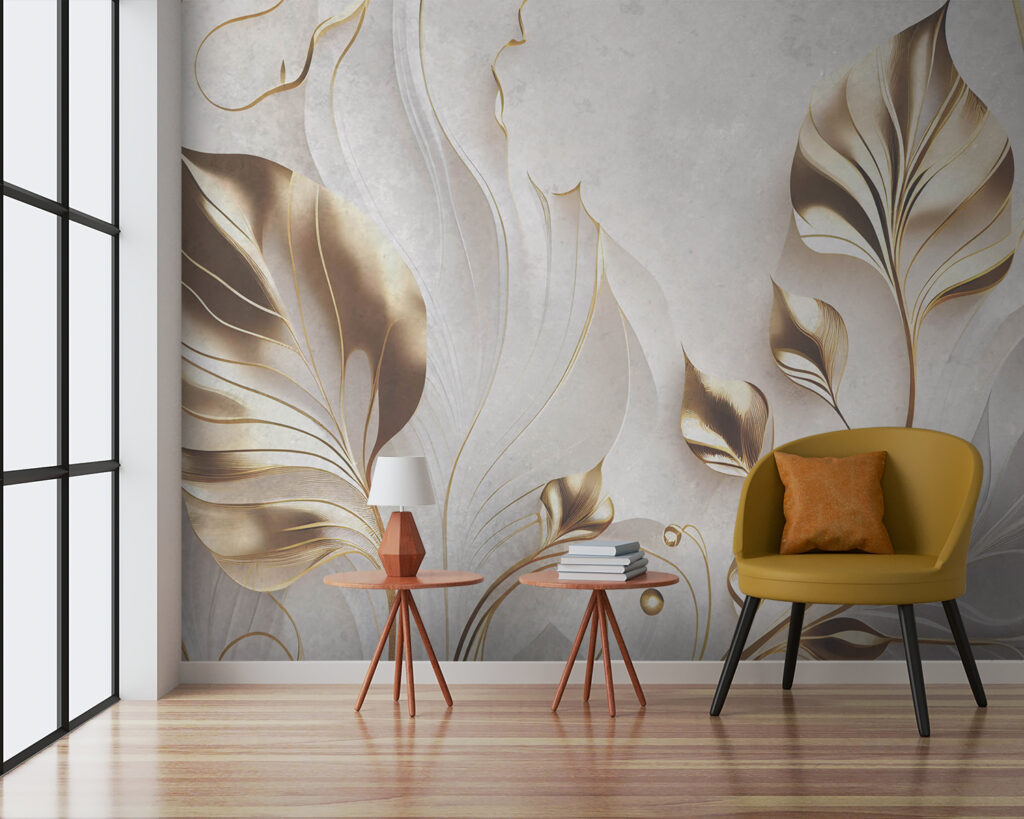 Steli curvi dorati — ambiente 3