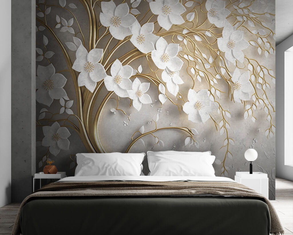 Fiori su sfondo grigio — ambiente 5