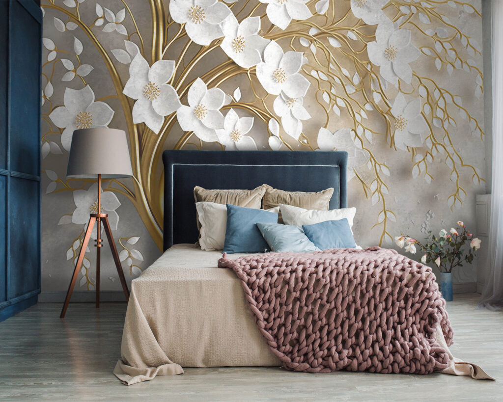 Fiori su sfondo grigio — ambiente 2