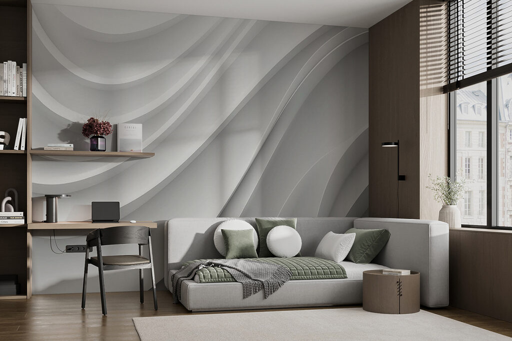 Flusso di pieghe bianche — ambiente 4