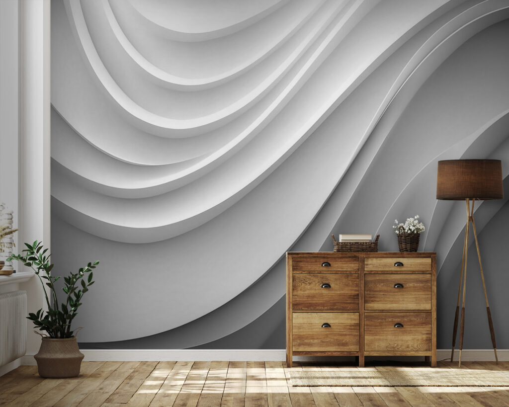Flusso di pieghe bianche — ambiente 2