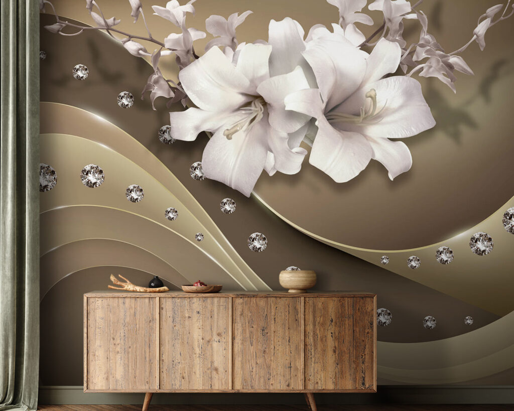 Fiori bianchi sulle onde — ambiente 1